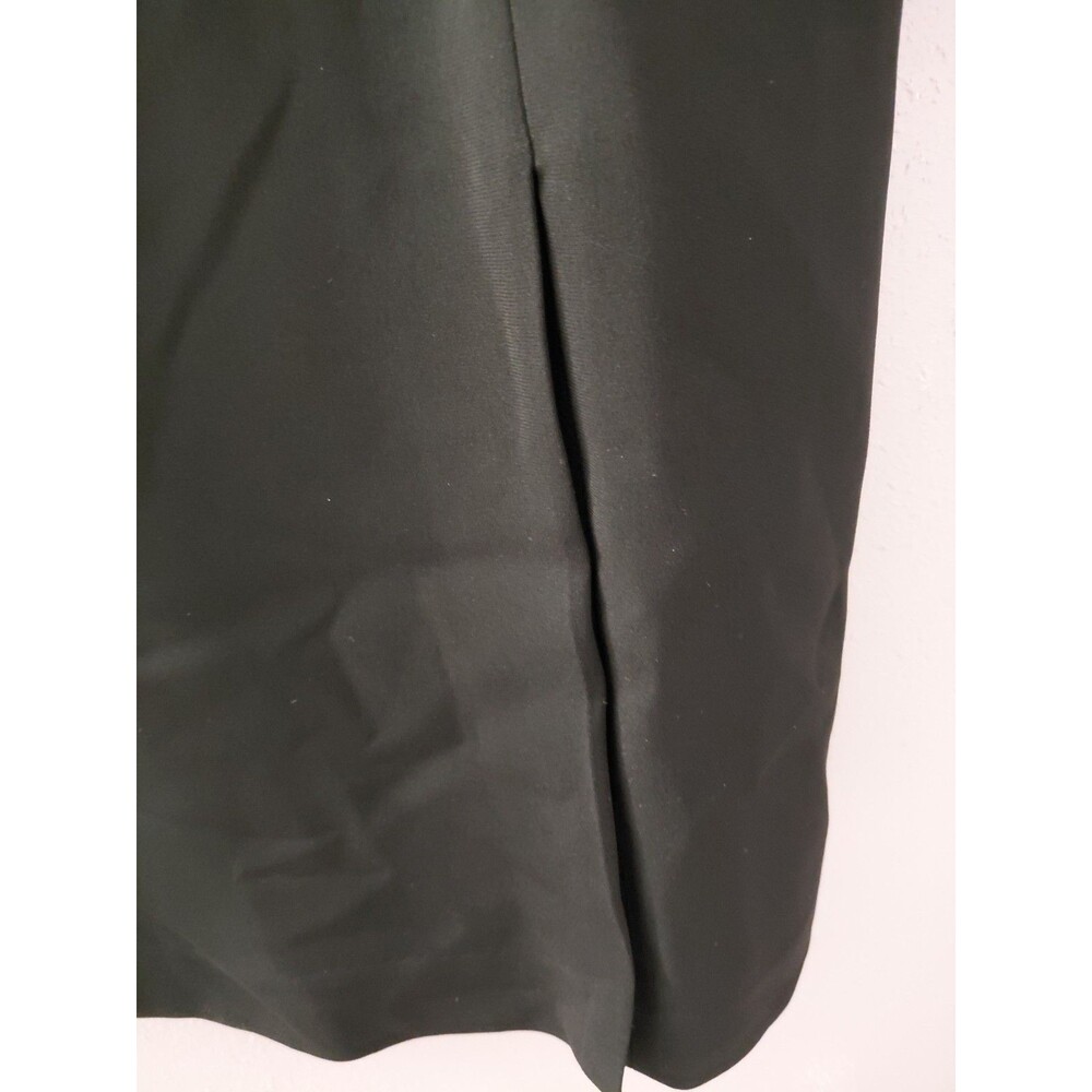 Talbots Poplin Faux Wrap Shirt Dress Long Sleeve Black Size 10 - Picture 7 of 15